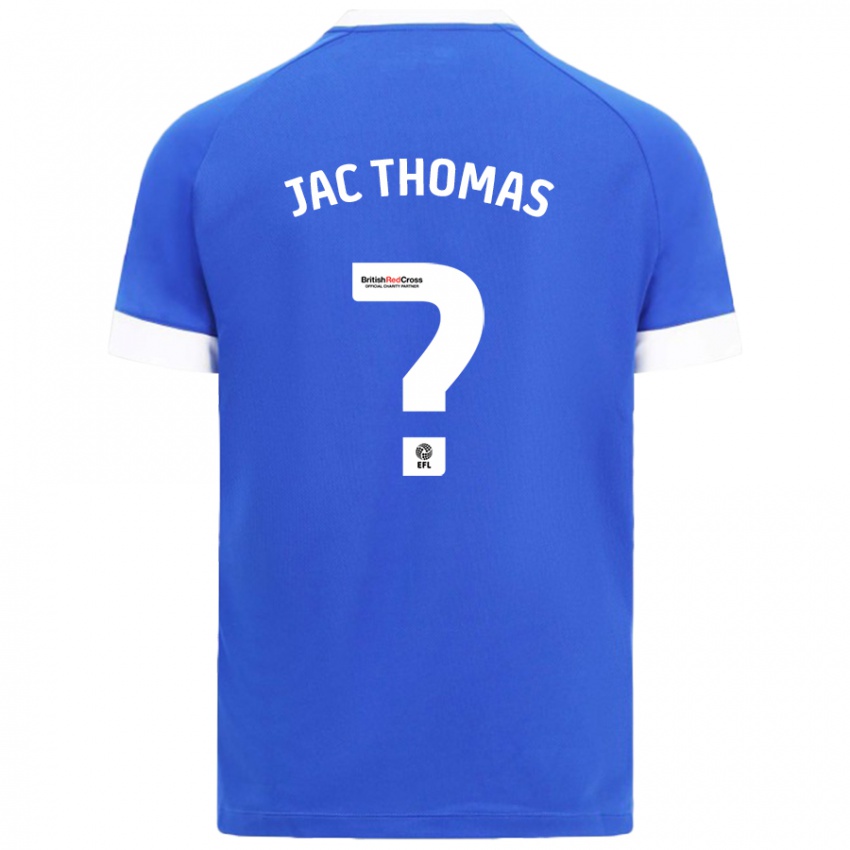 Uomo Maglia Jac Thomas #0 Azzurro Kit Gara Home 2024/25 Maglietta