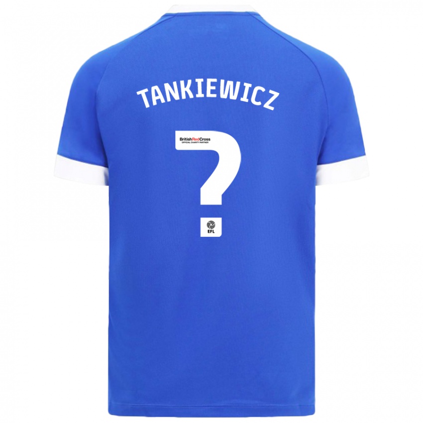 Uomo Maglia Rob Tankiewicz #0 Azzurro Kit Gara Home 2024/25 Maglietta