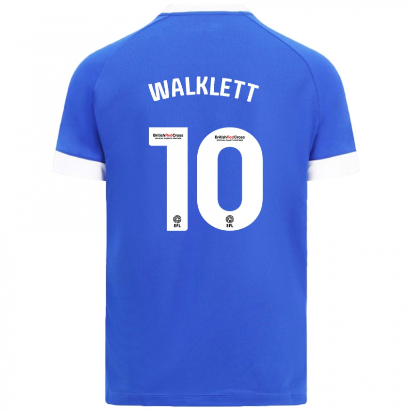 Uomo Maglia Kerry Walklett #10 Azzurro Kit Gara Home 2024/25 Maglietta