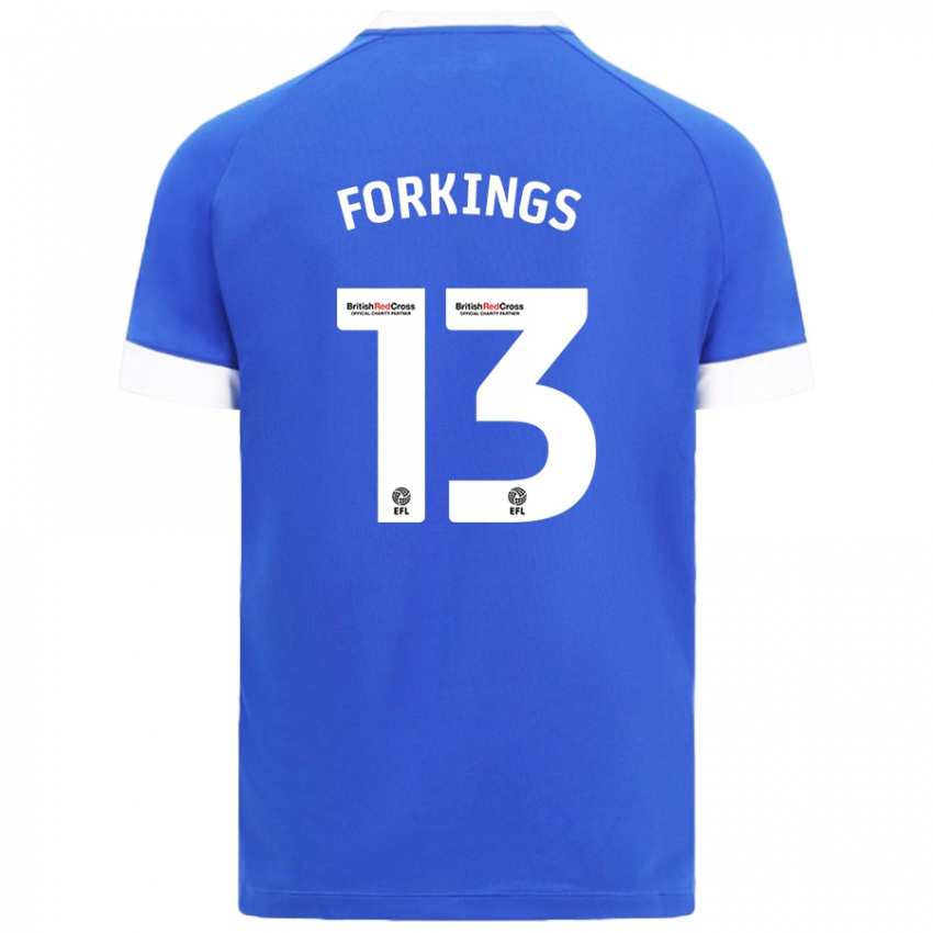 Uomo Maglia Amelia Forkings #13 Azzurro Kit Gara Home 2024/25 Maglietta