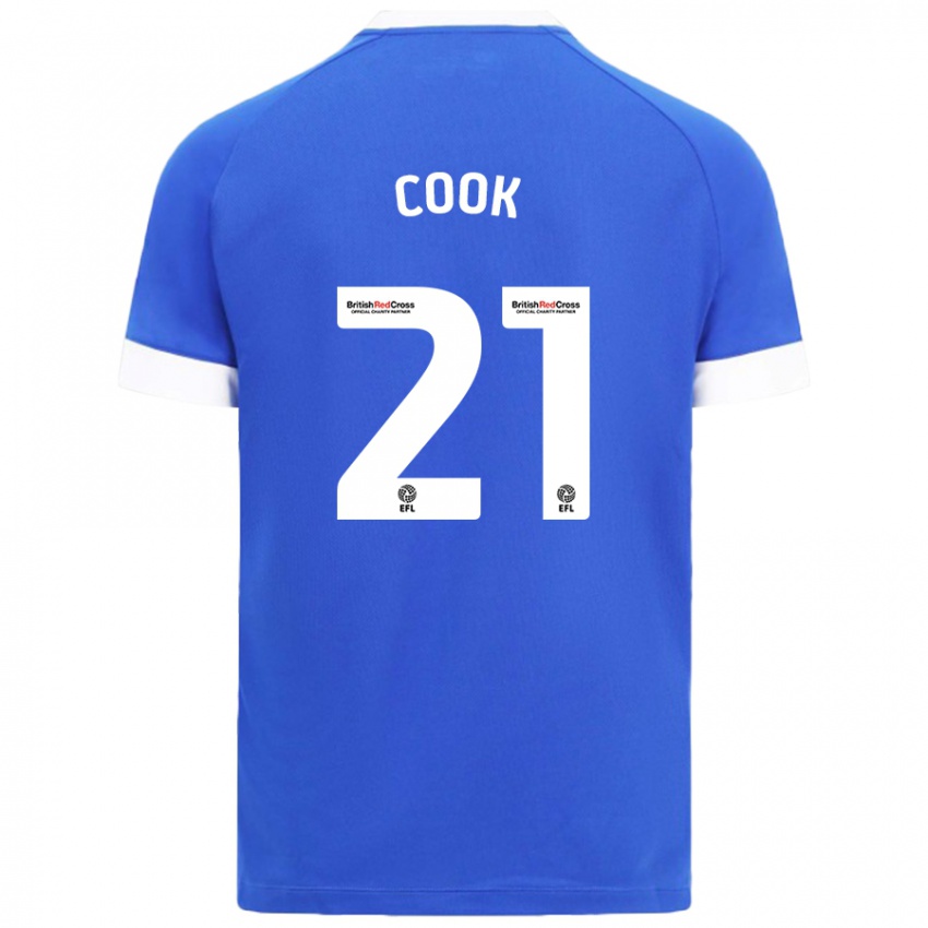 Uomo Maglia Mikayla Cook #21 Azzurro Kit Gara Home 2024/25 Maglietta