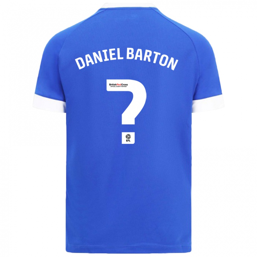 Uomo Maglia Daniel Barton #0 Azzurro Kit Gara Home 2024/25 Maglietta