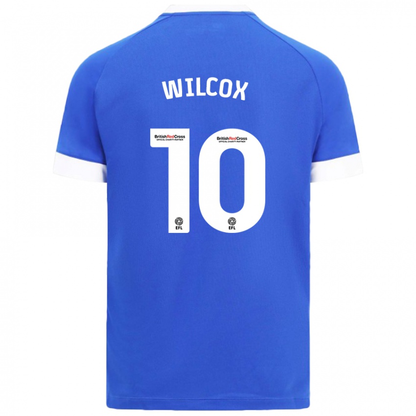 Uomo Maglia Danielle Wilcox #10 Azzurro Kit Gara Home 2024/25 Maglietta