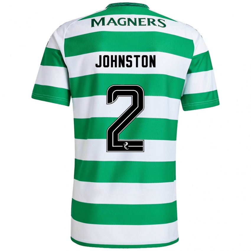 Uomo Maglia Alistair Johnston #2 Verde Bianco Kit Gara Home 2024/25 Maglietta