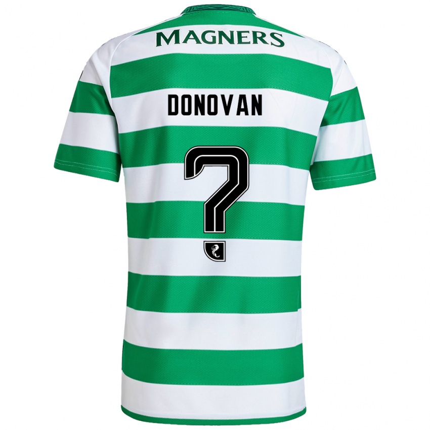 Uomo Maglia Colby Donovan #0 Verde Bianco Kit Gara Home 2024/25 Maglietta