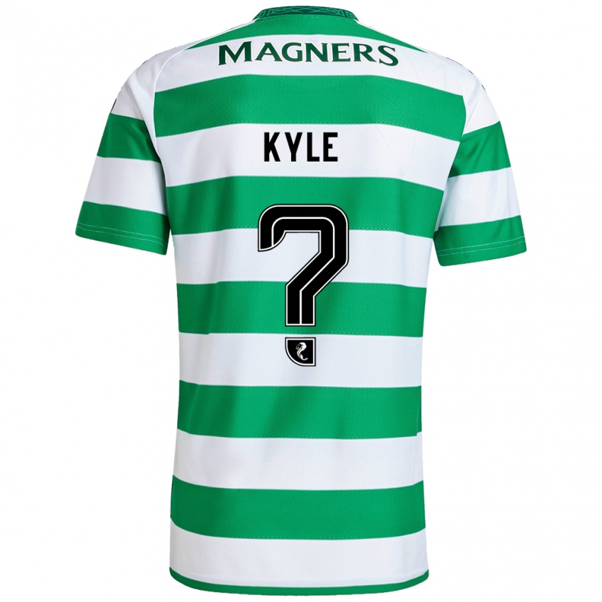 Uomo Maglia Andrew Kyle #0 Verde Bianco Kit Gara Home 2024/25 Maglietta