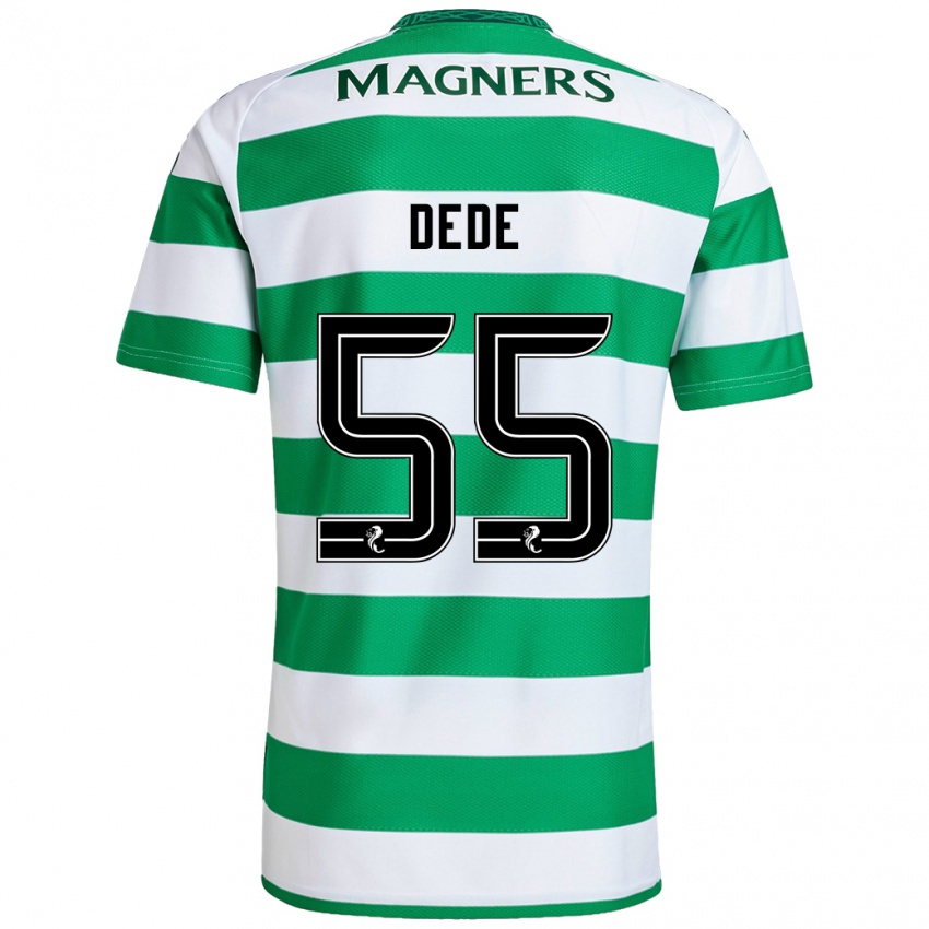 Uomo Maglia Josh Dede #55 Verde Bianco Kit Gara Home 2024/25 Maglietta