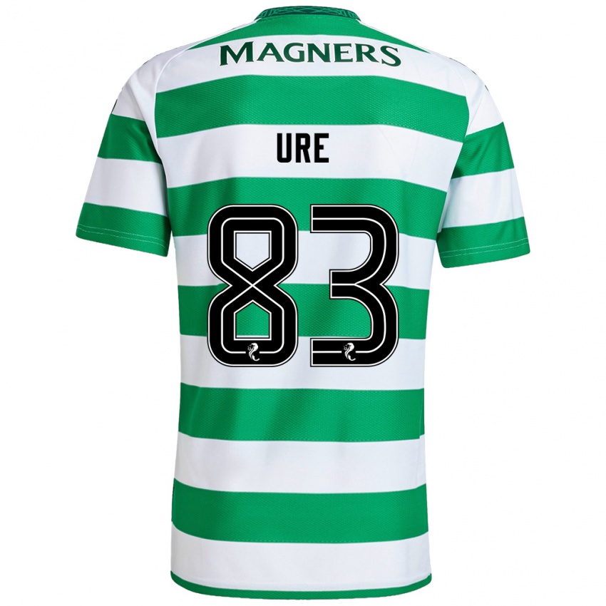 Uomo Maglia Kyle Ure #83 Verde Bianco Kit Gara Home 2024/25 Maglietta