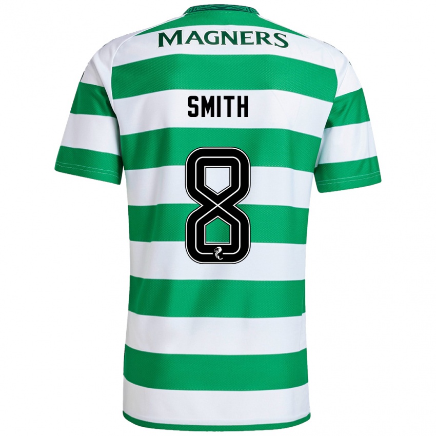 Uomo Maglia Jenny Smith #8 Verde Bianco Kit Gara Home 2024/25 Maglietta