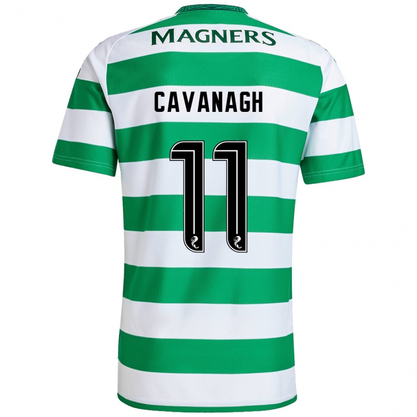 Uomo Maglia Colette Cavanagh #11 Verde Bianco Kit Gara Home 2024/25 Maglietta