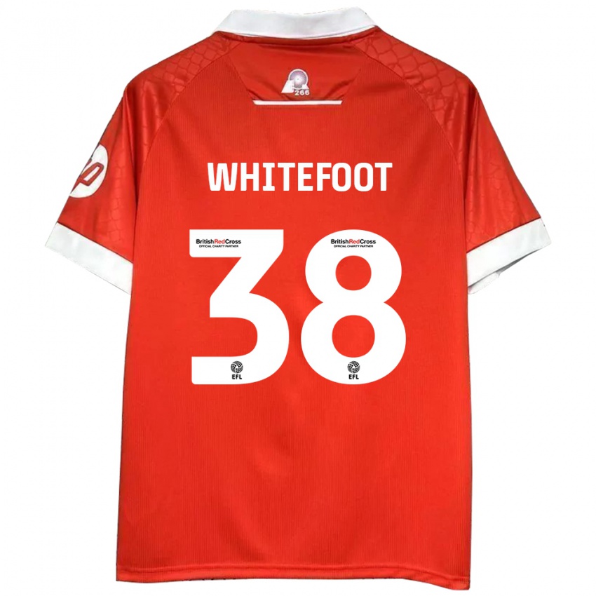 Uomo Maglia Lily Whitefoot #38 Rosso Bianco Kit Gara Home 2024/25 Maglietta