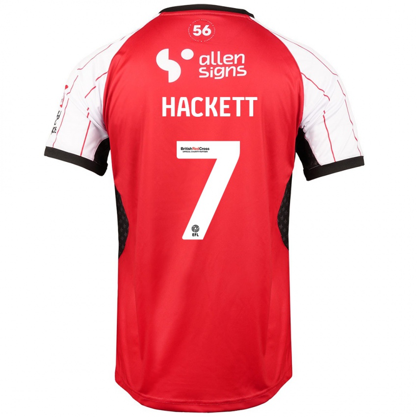 Uomo Maglia Reeco Hackett #7 Bianco Kit Gara Home 2024/25 Maglietta