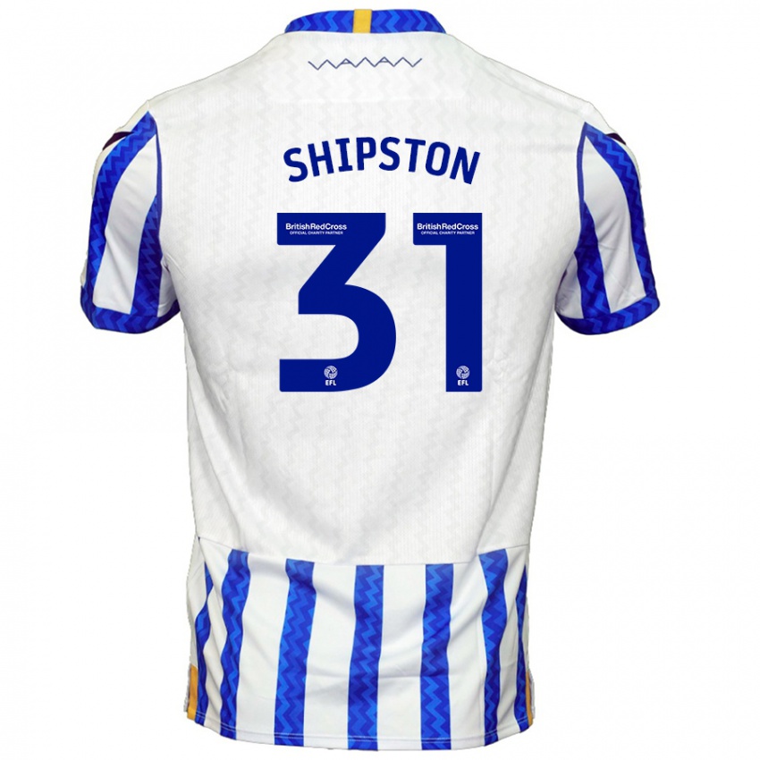 Uomo Maglia Rio Shipston #31 Blu Bianco Kit Gara Home 2024/25 Maglietta