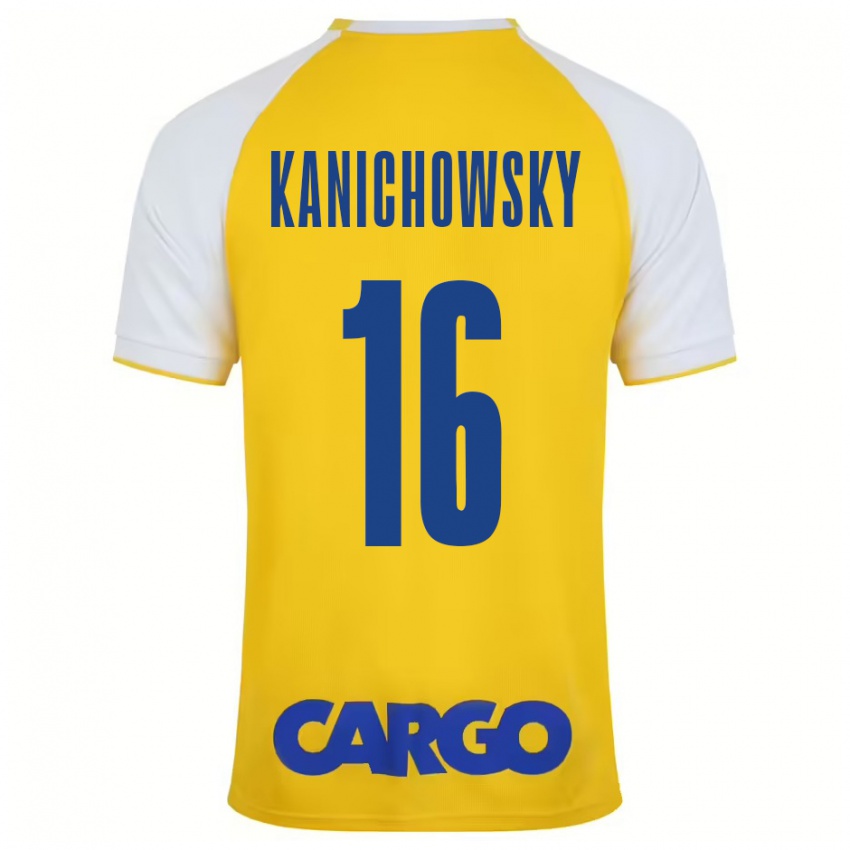 Uomo Maglia Gabi Kanichowsky #16 Giallo Bianco Kit Gara Home 2024/25 Maglietta