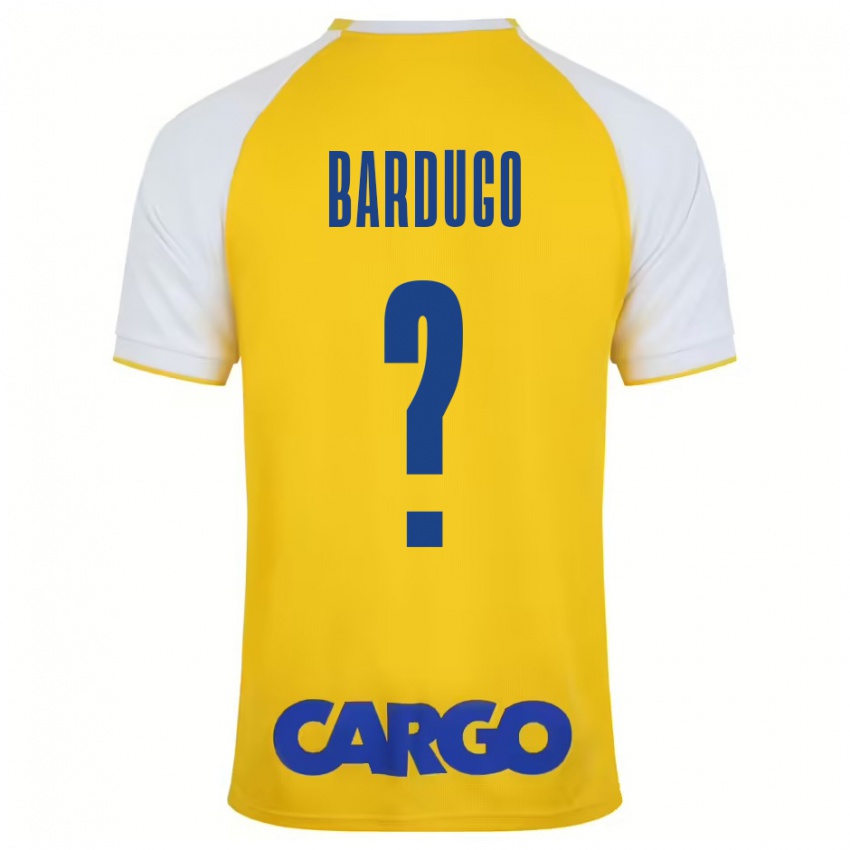 Uomo Maglia Ori Bardugo #0 Giallo Bianco Kit Gara Home 2024/25 Maglietta