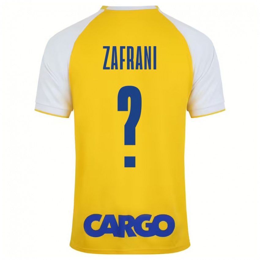 Uomo Maglia Itay Zafrani #0 Giallo Bianco Kit Gara Home 2024/25 Maglietta