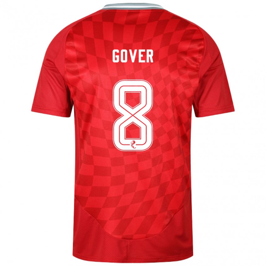 Uomo Maglia Chloe Gover #8 Rosso Kit Gara Home 2024/25 Maglietta