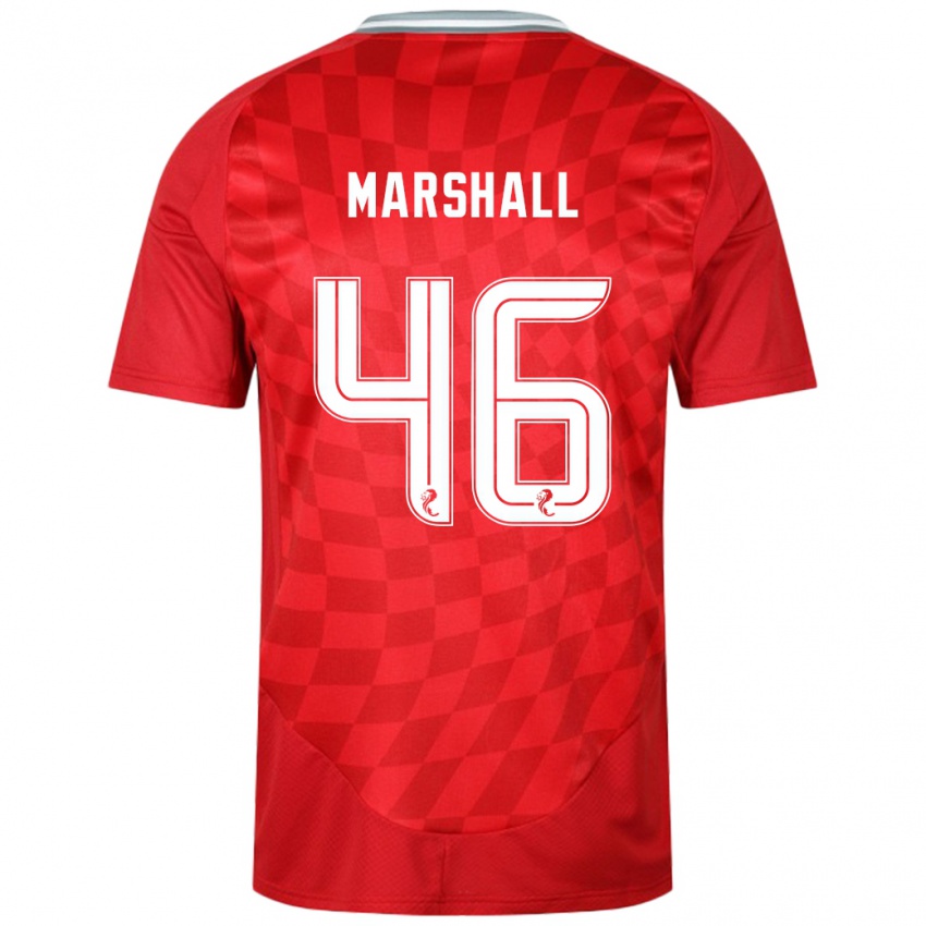 Uomo Maglia Findlay Marshall #46 Rosso Kit Gara Home 2024/25 Maglietta