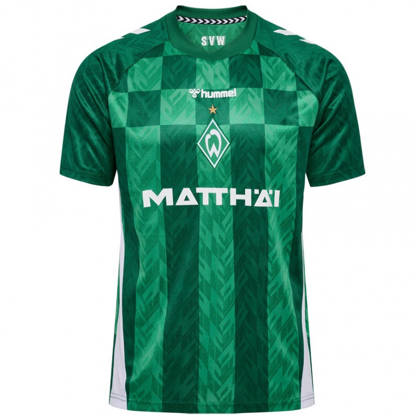 Uomo Maglia Maximilian Schmitz #10 Verde Kit Gara Home 2024/25 Maglietta