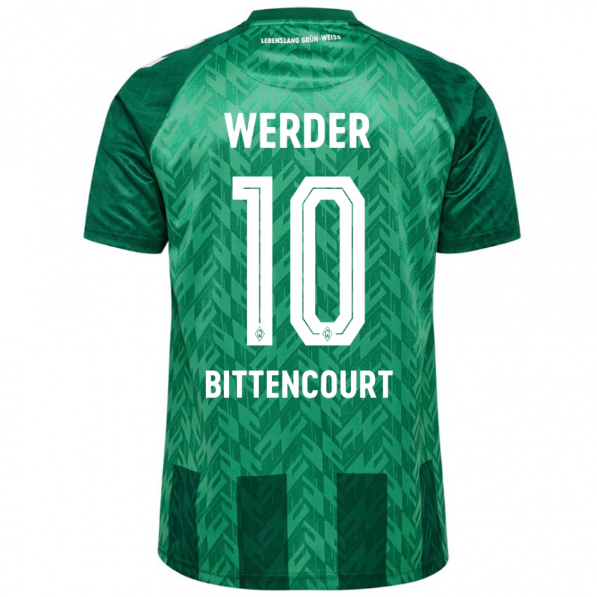 Uomo Maglia Leonardo Bittencourt #10 Verde Kit Gara Home 2024/25 Maglietta