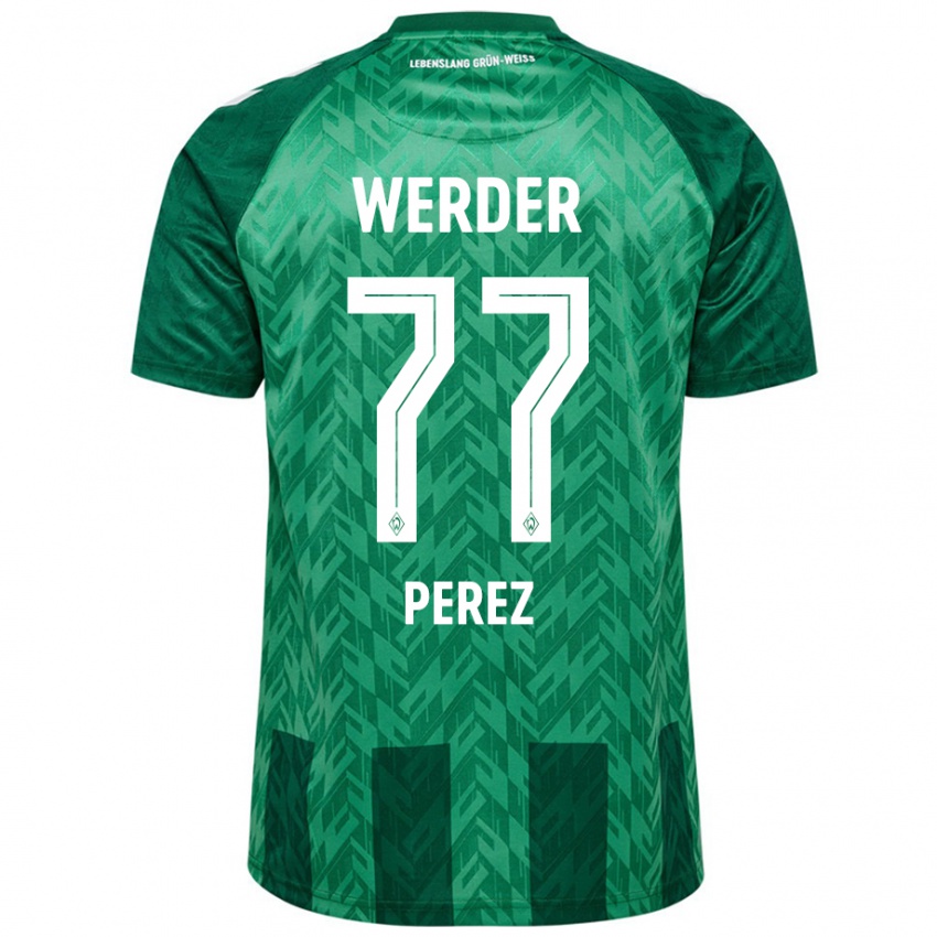 Uomo Maglia Catalina Pérez Jaramillo #77 Verde Kit Gara Home 2024/25 Maglietta