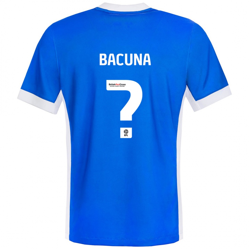 Uomo Maglia Juninho Bacuna #0 Blu Bianco Kit Gara Home 2024/25 Maglietta