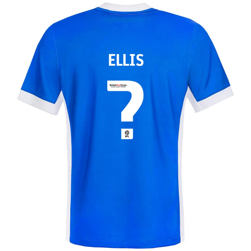 Uomo Maglia O'shea Ellis #0 Blu Bianco Kit Gara Home 2024/25 Maglietta