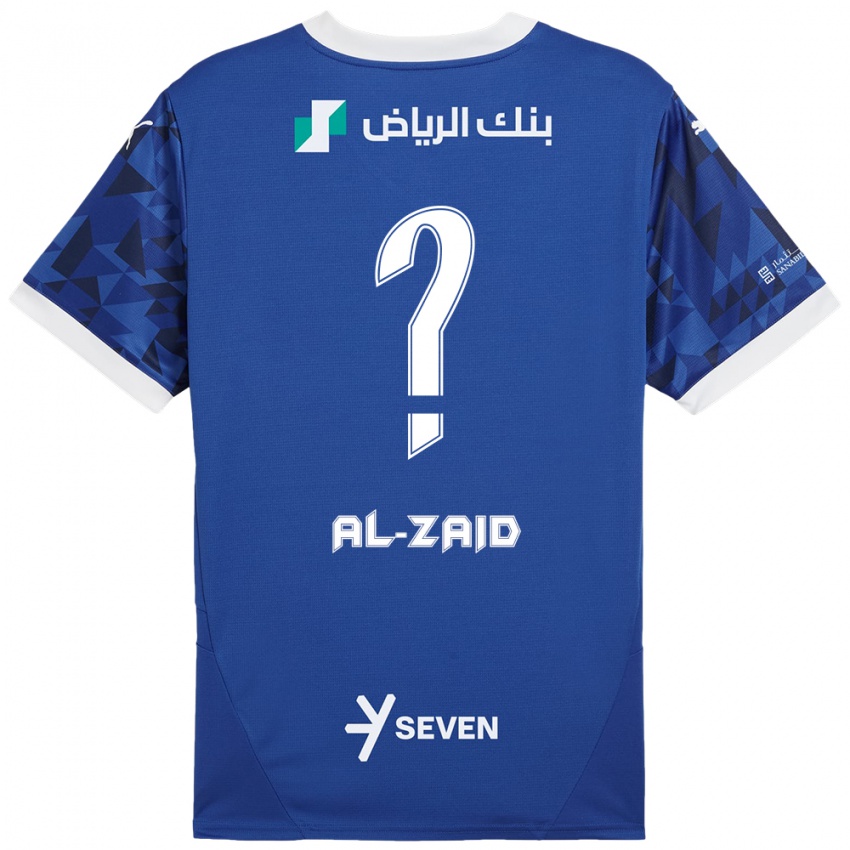 Uomo Maglia Suhayb Al-Zaid #0 Blu Scuro Bianco Kit Gara Home 2024/25 Maglietta