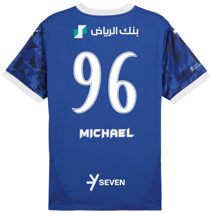 Uomo Maglia Michael #96 Blu Scuro Bianco Kit Gara Home 2024/25 Maglietta