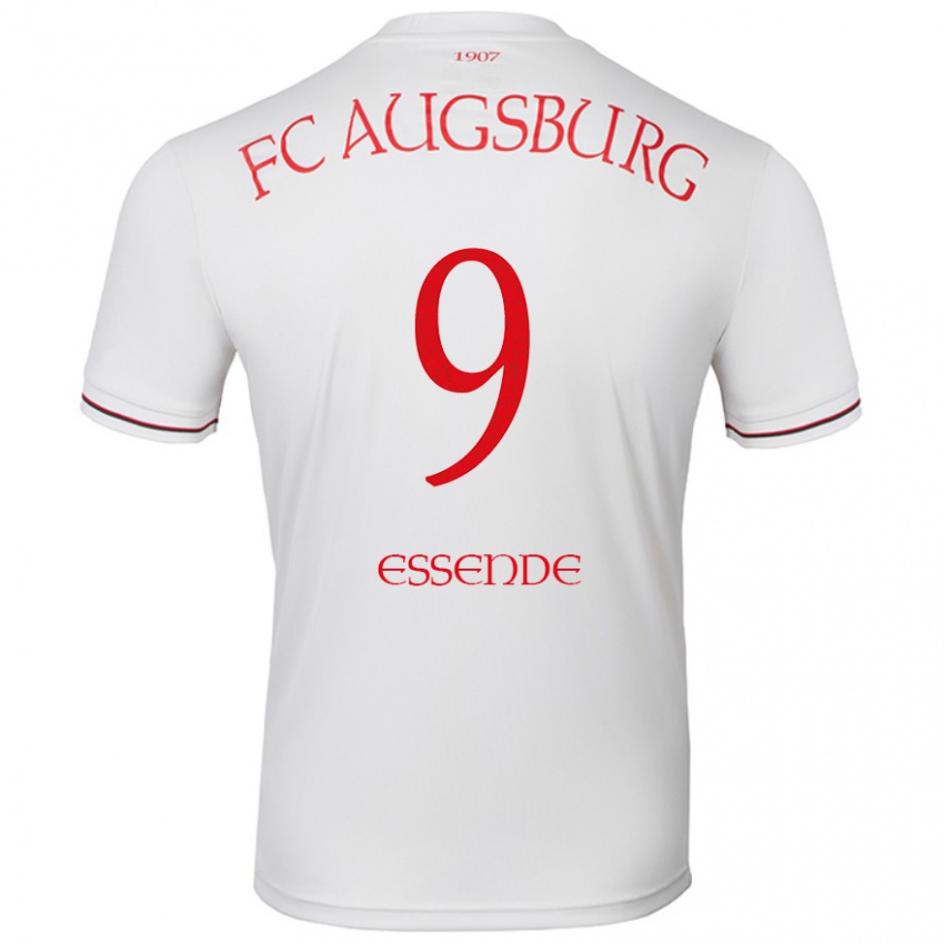 Uomo Maglia Samuel Essende #9 Bianco Kit Gara Home 2024/25 Maglietta