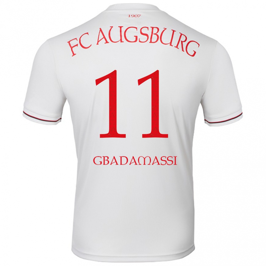 Uomo Maglia Rayane Gbadamassi #11 Bianco Kit Gara Home 2024/25 Maglietta