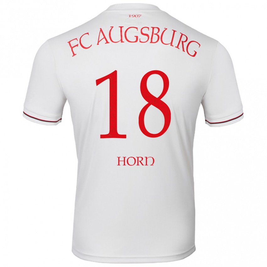 Uomo Maglia Tobias Horn #18 Bianco Kit Gara Home 2024/25 Maglietta