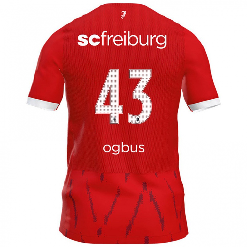 Uomo Maglia Bruno Ogbus #43 Rosso Kit Gara Home 2024/25 Maglietta