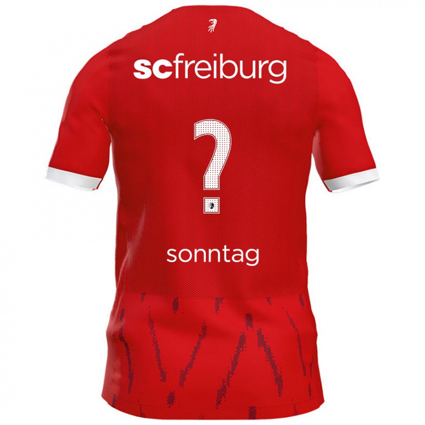 Uomo Maglia Noa Sonntag #0 Rosso Kit Gara Home 2024/25 Maglietta