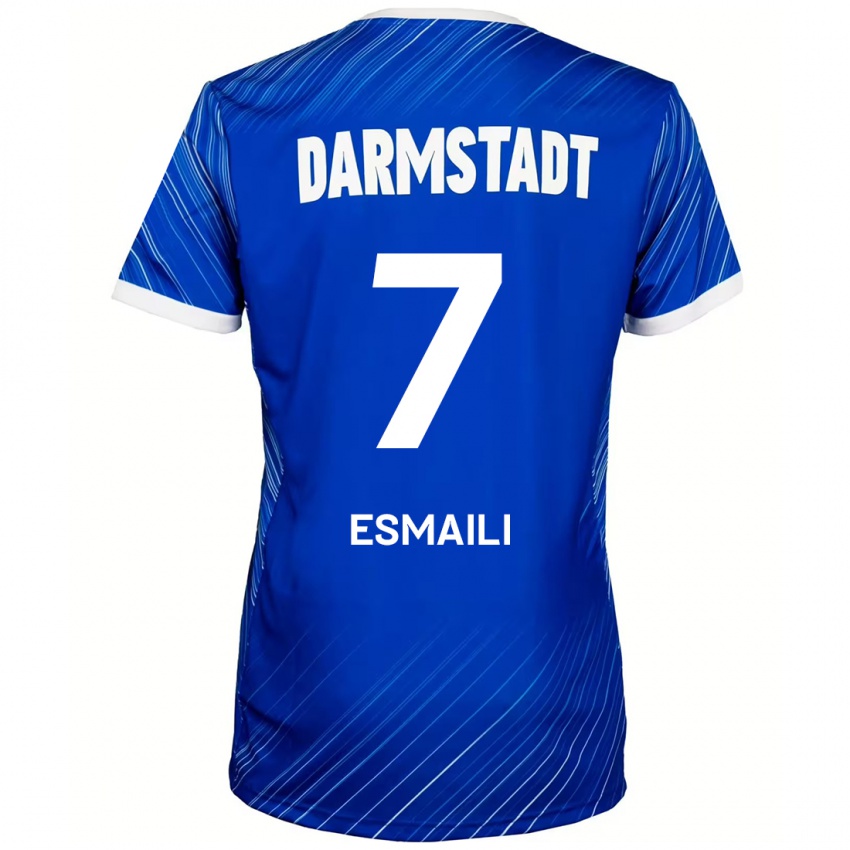 Uomo Maglia Ali Esmaili #7 Blu Bianco Kit Gara Home 2024/25 Maglietta