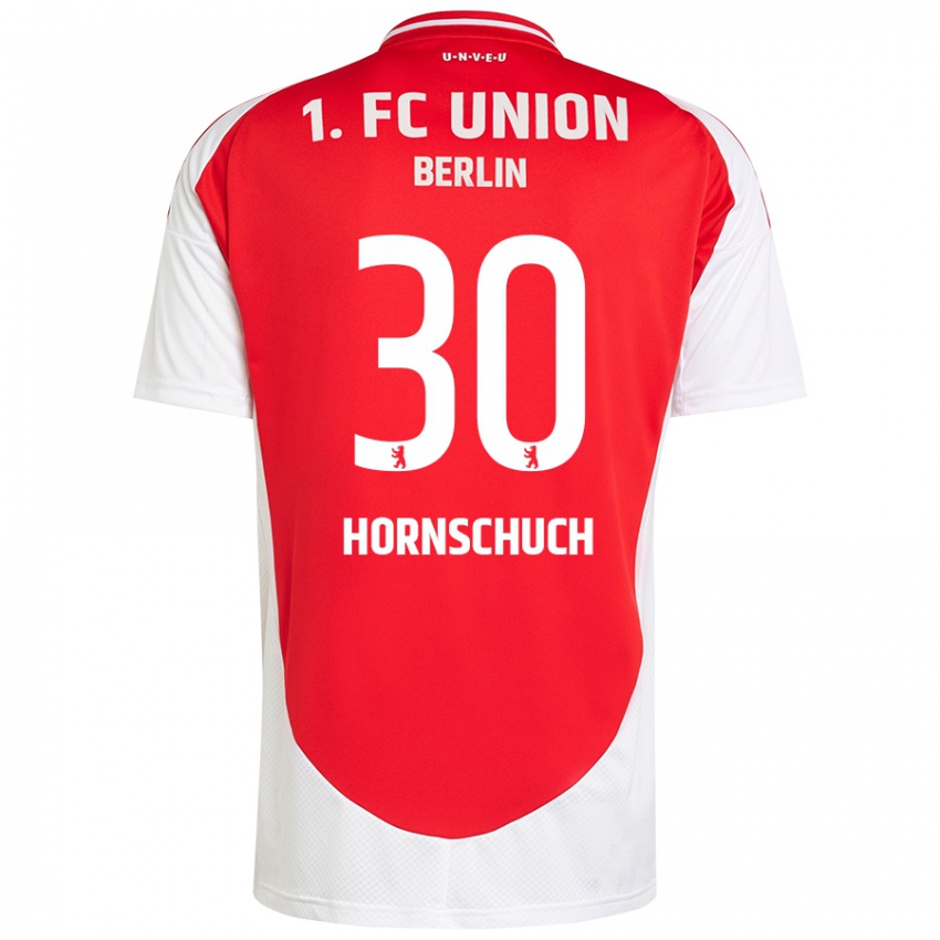 Uomo Maglia Sarah Hornschuch #30 Rosso Bianco Kit Gara Home 2024/25 Maglietta