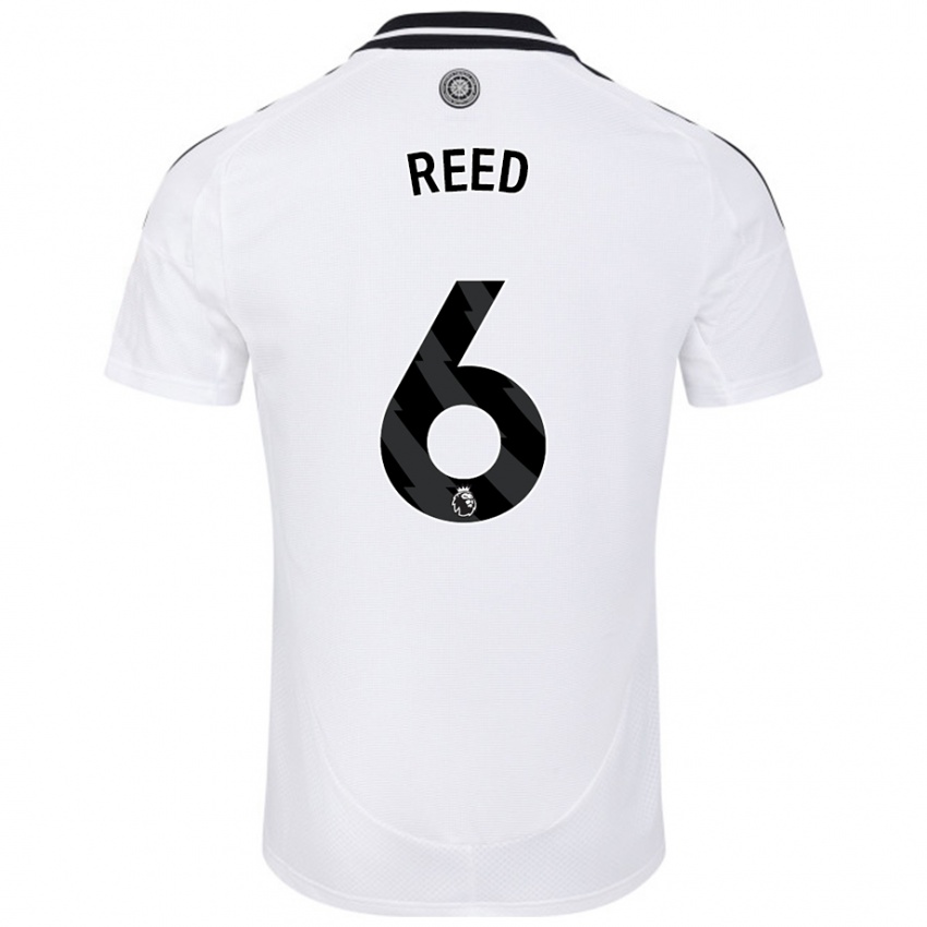 Uomo Maglia Harrison Reed #6 Bianco Kit Gara Home 2024/25 Maglietta