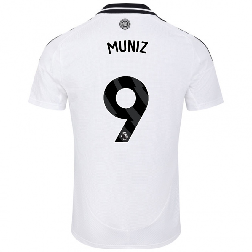 Uomo Maglia Rodrigo Muniz #9 Bianco Kit Gara Home 2024/25 Maglietta