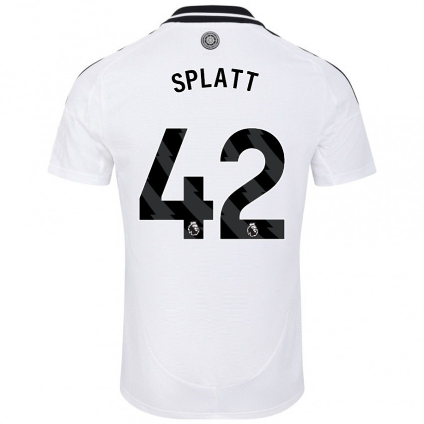 Uomo Maglia Delano Splatt #42 Bianco Kit Gara Home 2024/25 Maglietta