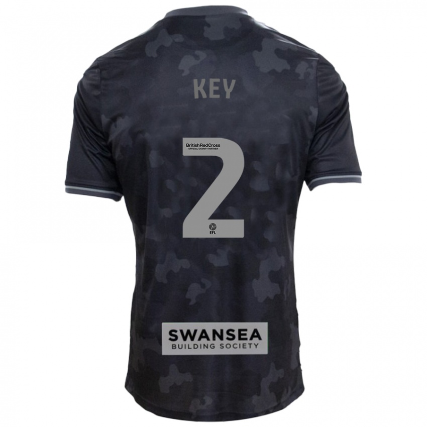 Uomo Maglia Josh Key #2 Nero Kit Gara Away 2024/25 Maglietta