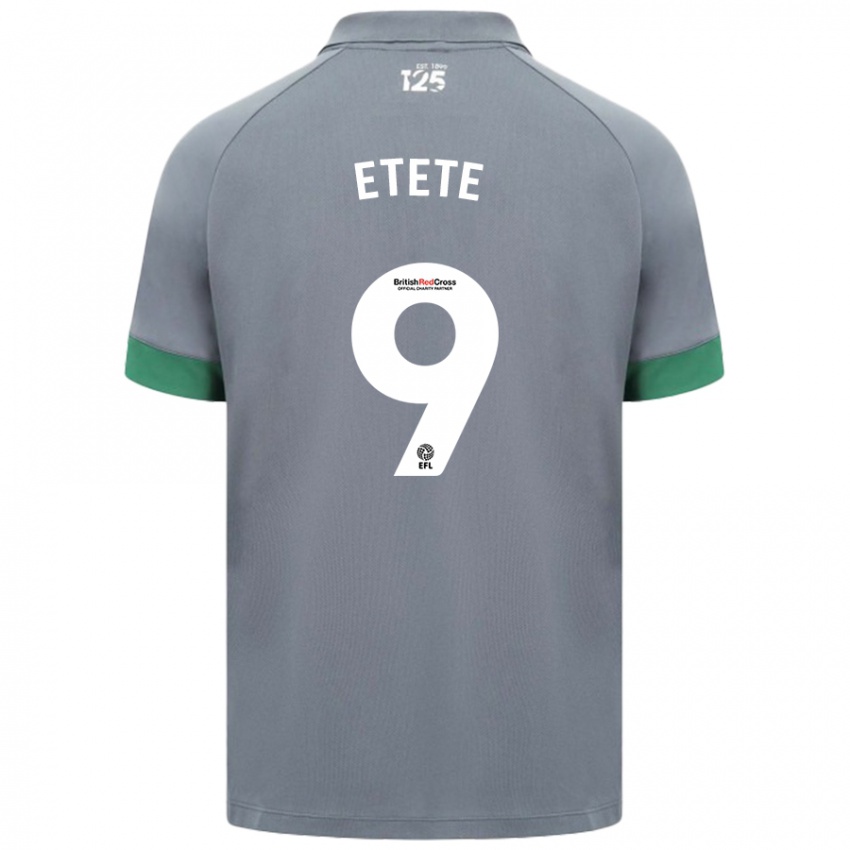 Uomo Maglia Kion Etete #9 Grigio Scuro Kit Gara Away 2024/25 Maglietta