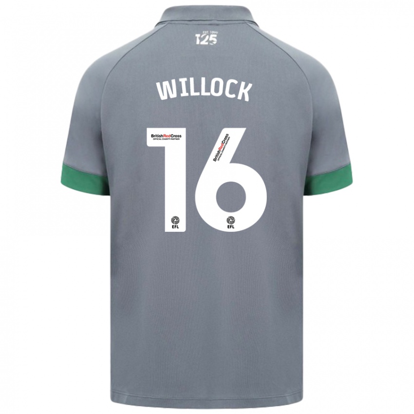 Uomo Maglia Chris Willock #16 Grigio Scuro Kit Gara Away 2024/25 Maglietta