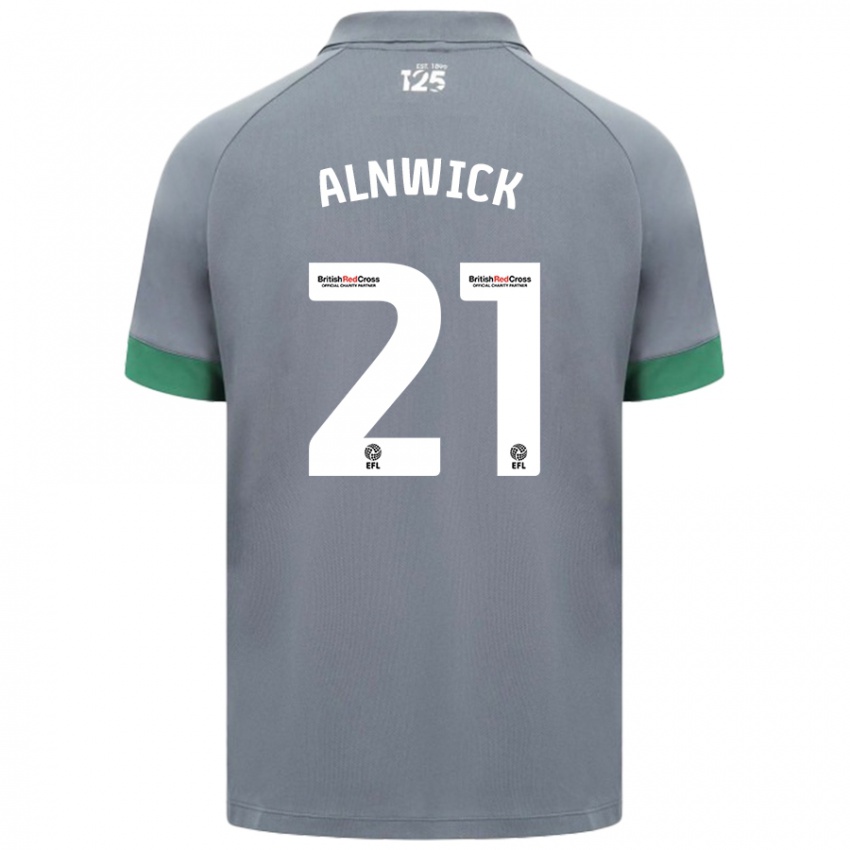 Uomo Maglia Jak Alnwick #21 Grigio Scuro Kit Gara Away 2024/25 Maglietta