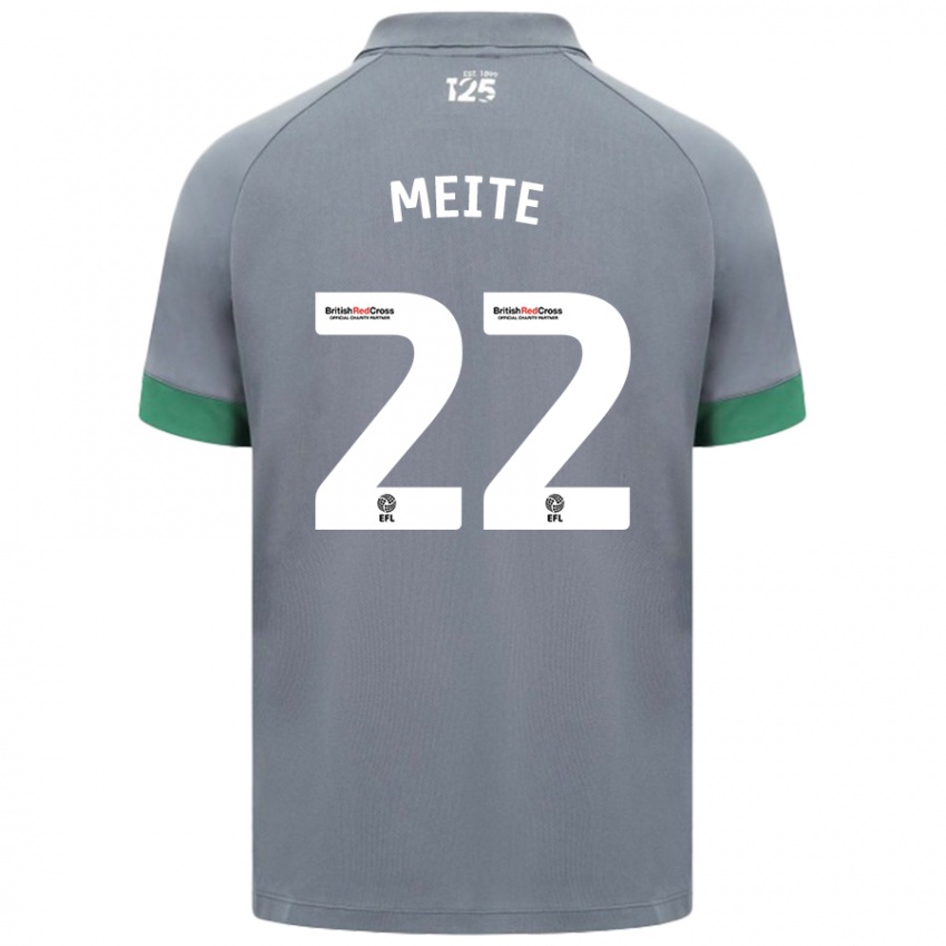 Uomo Maglia Yakou Méïté #22 Grigio Scuro Kit Gara Away 2024/25 Maglietta