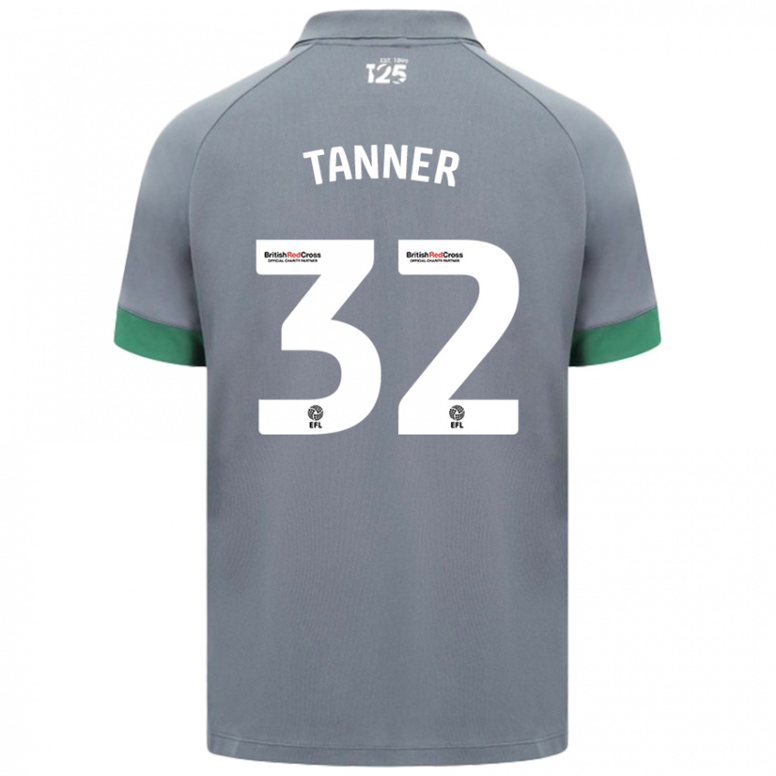 Uomo Maglia Ollie Tanner #32 Grigio Scuro Kit Gara Away 2024/25 Maglietta