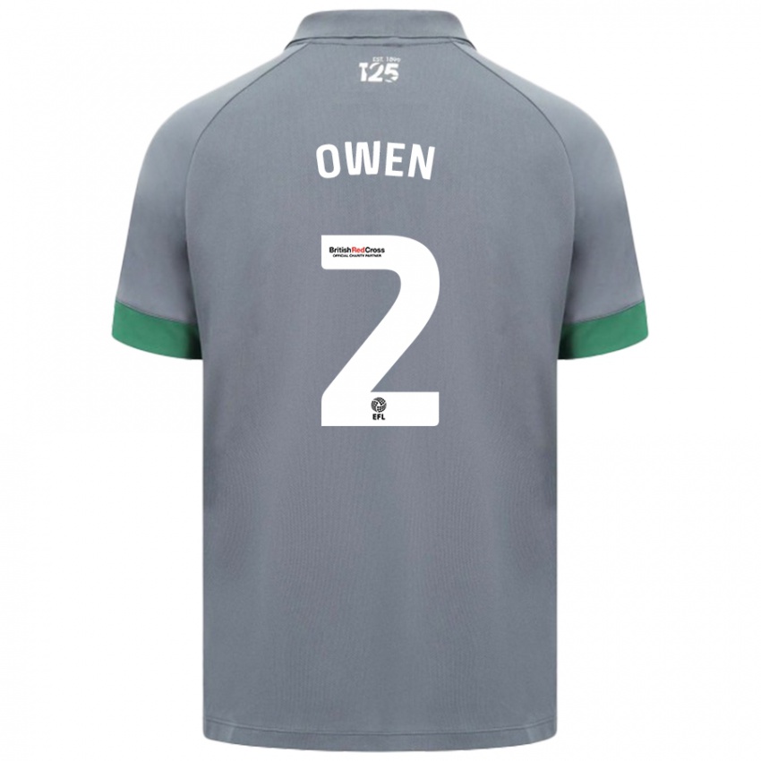 Uomo Maglia Lisa Owen #2 Grigio Scuro Kit Gara Away 2024/25 Maglietta