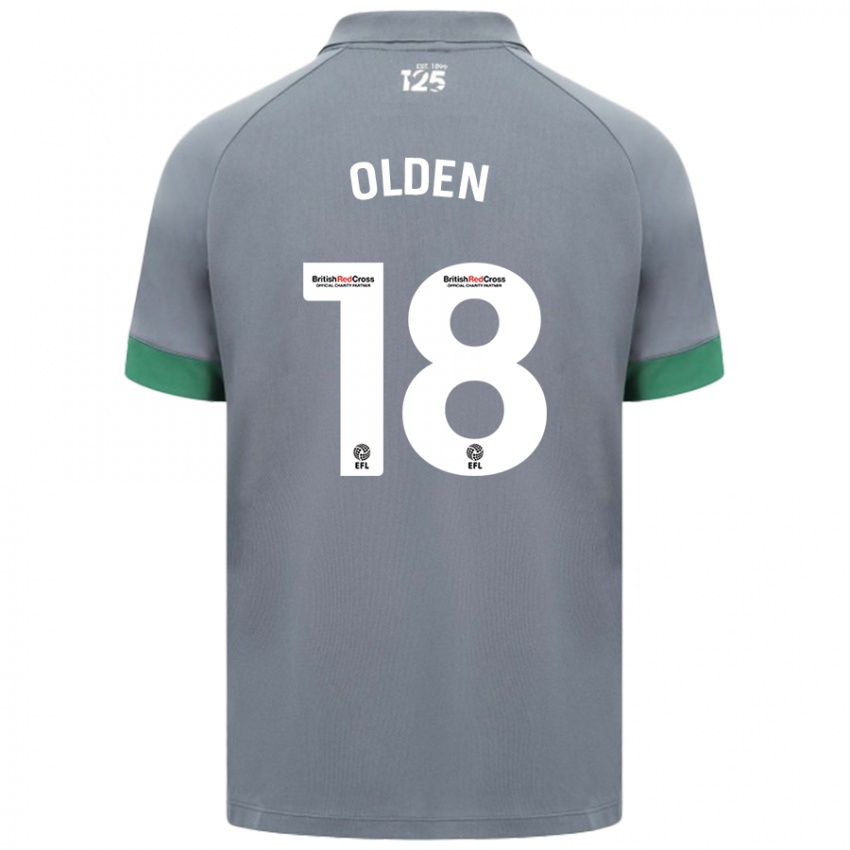 Uomo Maglia Mackenzie Olden #18 Grigio Scuro Kit Gara Away 2024/25 Maglietta