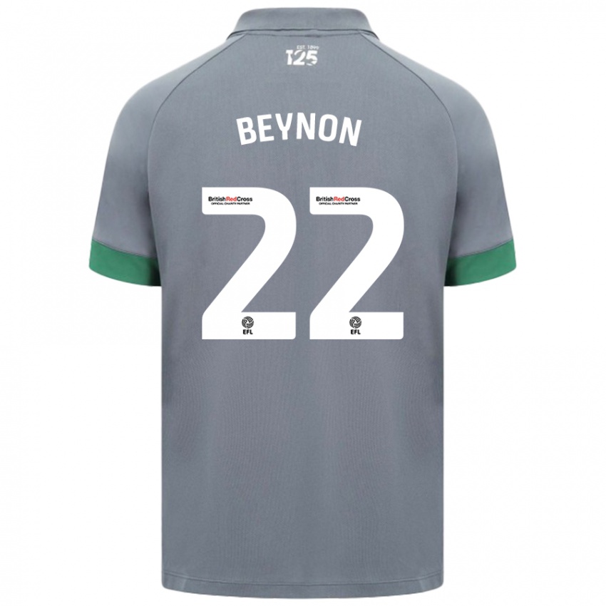 Uomo Maglia Emma Beynon #22 Grigio Scuro Kit Gara Away 2024/25 Maglietta