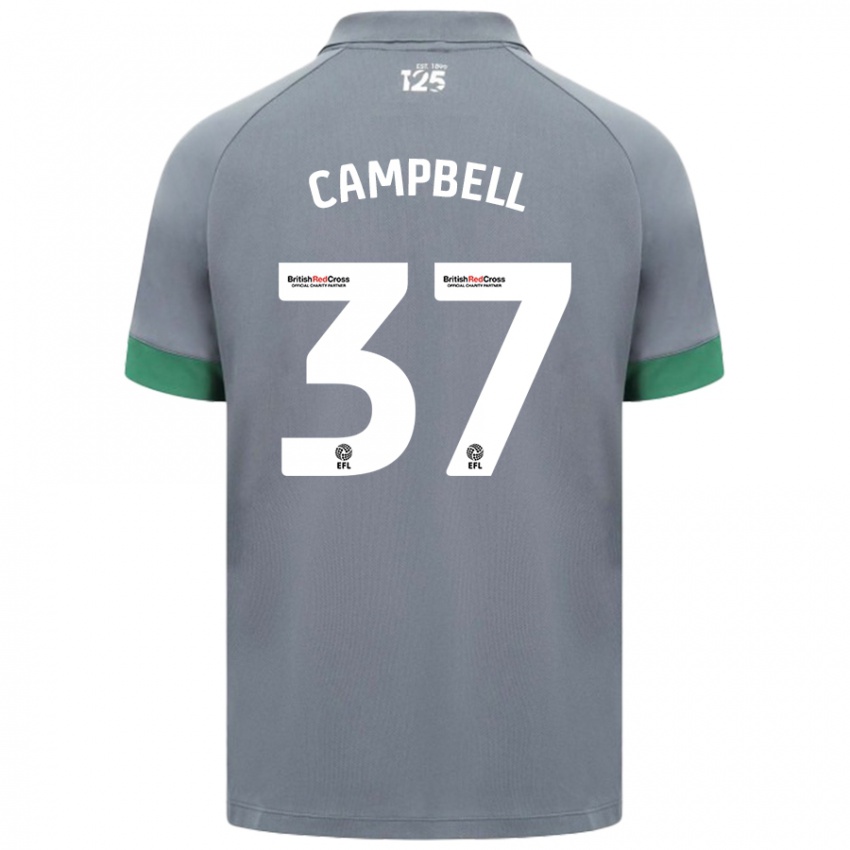 Uomo Maglia Vontae Daley-Campbell #37 Grigio Scuro Kit Gara Away 2024/25 Maglietta