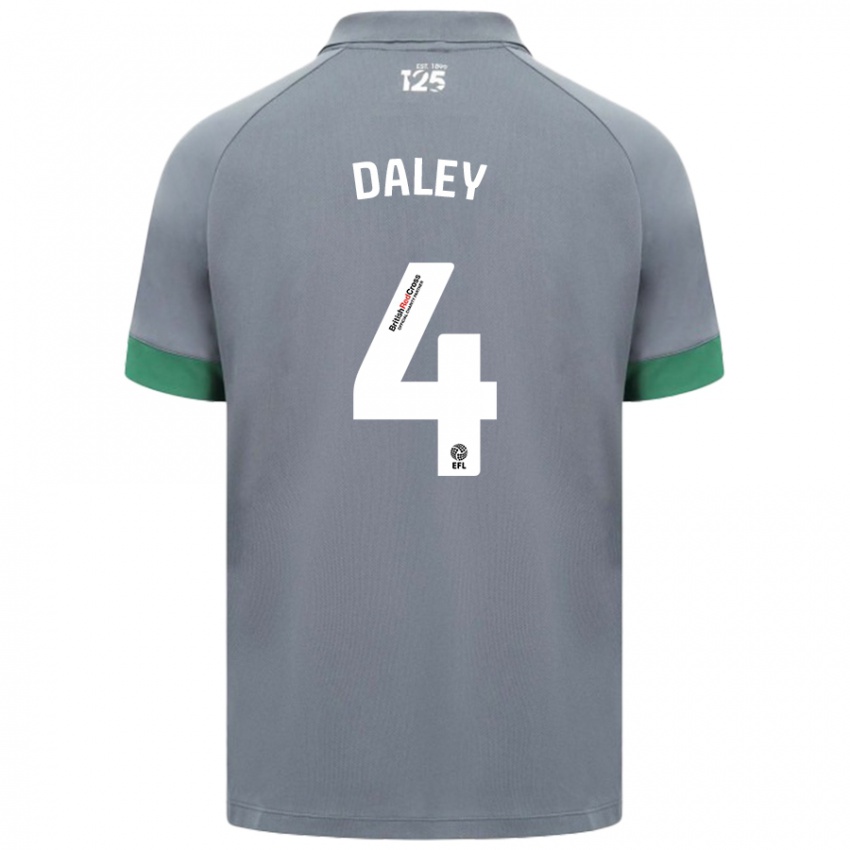 Uomo Maglia Hannah Daley #4 Grigio Scuro Kit Gara Away 2024/25 Maglietta